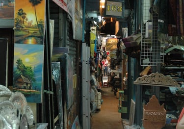 Night markets in Phnom Penh, Cambodia