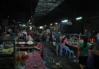 Night markets in Phnom Penh, Cambodia