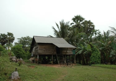 Village near the Temples of Angkor, Siem Reap, Cambodia
