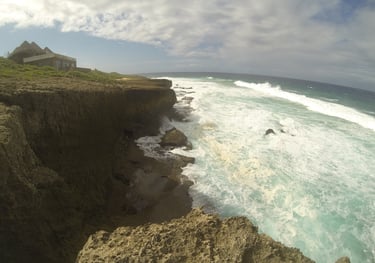 headland at tofo Beach, Praia do Tofo, Mozambique