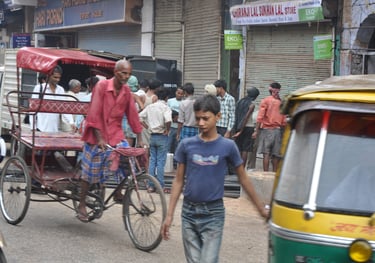 rickshaw rider in Ajmer, Rajasthan, India