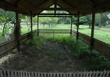 mass grave at Choeung Ek Genocide Centre, Phnom Penh, Cambodia