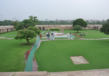 Gandhi memorial, Raj Ghat, New Delhi, India