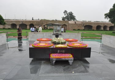 Gandhi memorial, Raj Ghat, New Delhi, India