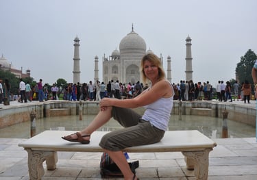 Princess dianna pose, Taj mahal, Agra, Utter Pradesh, India