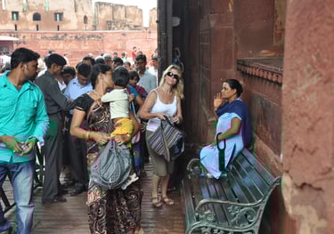 Agra fort, the red fort, Agra, Uttar Pradesh, India