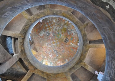 inside the desert view watchtower, grand Canyon