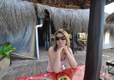 Fatima's beach bar and restaurant, Tofo beach, Praia do Tofo, Mozambique