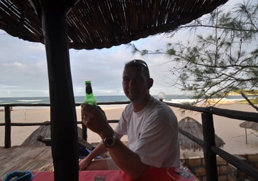 Fatima's beach bar and restaurant, Tofo beach, Praia do Tofo, Mozambique