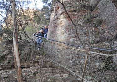 The Federal Walking Track at the Three Sisters, Katoomba, Blue Mountains, Australia