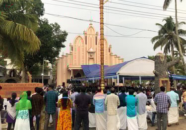 St Augustine's Church ,Mararikulam, Kerala, india