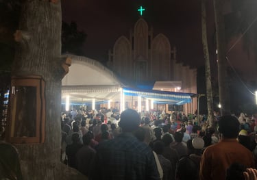 St Augustine's Church ,Mararikulam, Kerala, india