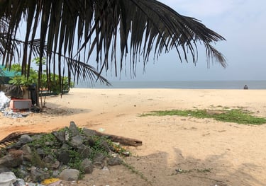 rubbish free beach at Vijay beach, Alappuzha, Kerala, India