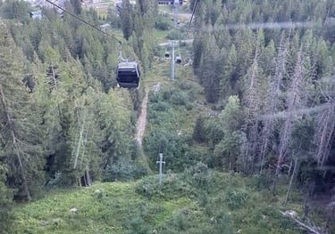 argentier glacier cable car, chamonix, France