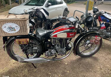 Classic motorcycles, Lac De Settons, France