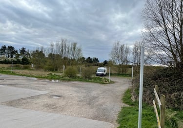 our camper at Crook Bank car park, Mablethorpe