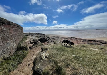 The seafront on the walk back to west Kir