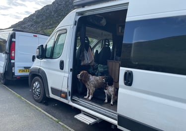 camper by llyn ogwen