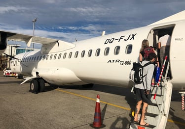 Fiji airlines aeroplane, Nadi international airport, Fiji