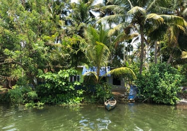 family in a traditional home in Kochi, Kerala, India