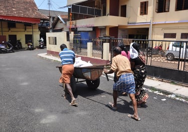 men at work in munnar, Kerala, Indida