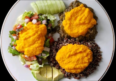Quinoa-Lentil Ginger Bowl
