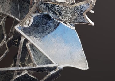 Genèse, sculpture, peinture sur verre, tiffany, art, artisanat, décoration, oeuvre d'art, design, architecture