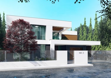 Locuinta unifamiliala cu etaj si design modern