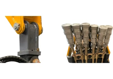 Quick-Connect Coupler for Grapple Attachment