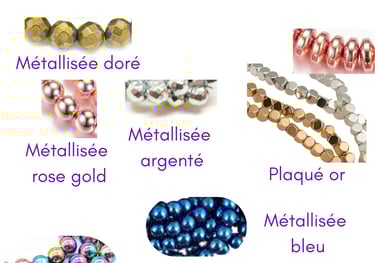 Les pierres naturelles Hématite plaquée Les Couleurs de Lo