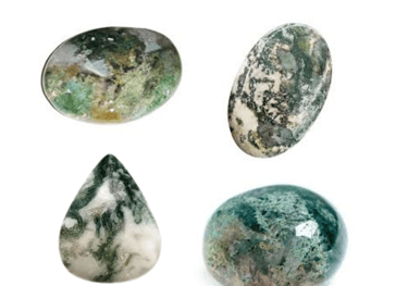 Les pierres naturelles Agate mousse Les Couleurs de Lo