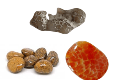 Les pierres naturelles Agate peau de serpent Les Couleurs de Lo
