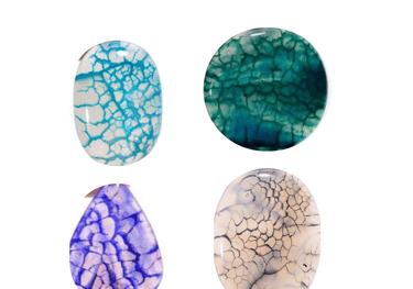 Les pierres naturelles Agate toile d'araignée Les Couleurs de Lo