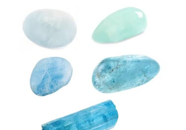 Les pierres naturelles Aigue marine Les Couleurs de Lo