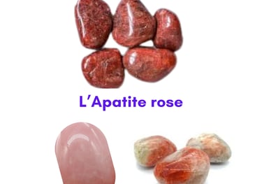 Les pierres naturelles Apatite rouge Apatite rose Les Couleurs de Lo