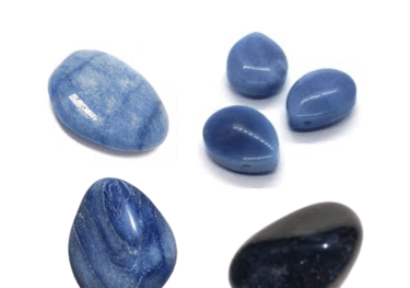 Les pierres naturelles Aventurine bleue Les Couleurs de Lo