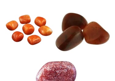 Les pierres naturelles Aventurine rouge Les Couleurs de Lo