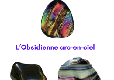 Les pierres naturelles Obsidienne rare Les Couleurs de Lo