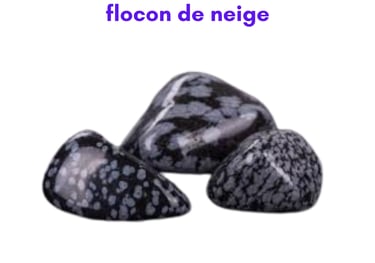 Les pierres naturelles Obsidienne flocon de neige Les Couleurs de Lo