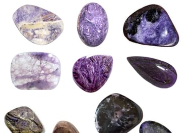 Les pierres naturelles Charoïte Les Couleurs de Lo