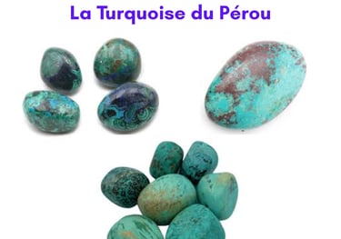 Les pierres naturelles Turquoise du Pérou Les Couleurs de Lo