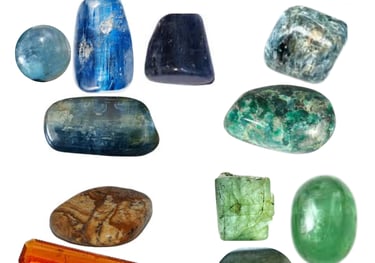 Les pierres naturelles Cyanite Les Couleurs de Lo