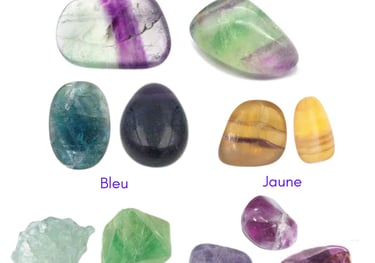 Les pierres naturelles Fluorite Les Couleurs de Lo