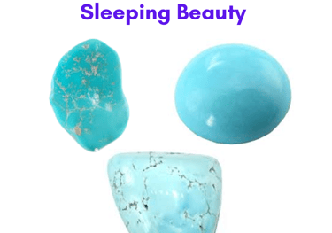 Les pierres naturelles Turquoise de Sleeping Beauty Les Couleurs de Lo