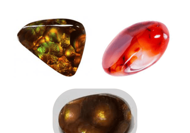 Les pierres naturelles Agate de feu Les Couleurs de Lo