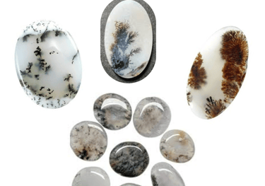 Les pierres naturelles Agate dendritique Les Couleurs de Lo