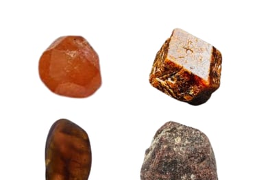 Les pierres naturelles Grenat brun-miel Les Couleurs de Lo