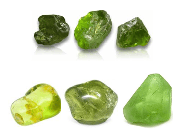 Les pierres naturelles Péridot Les Couleurs de Lo