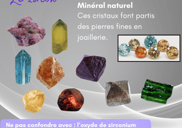 Les pierres naturelles Zircon Les Couleurs de Lo