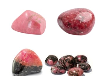 Les pierres naturelles Rhodonite Les Couleurs de Lo